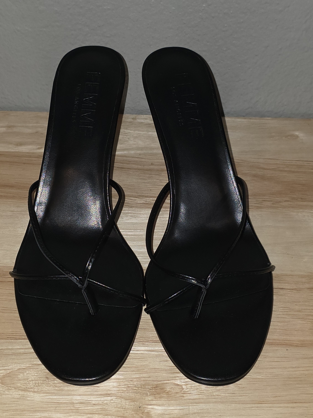 Brand New FEMME LA “Sicilian Slipper” Heeled Mules – Black (Size US 10 / EUR 40)
